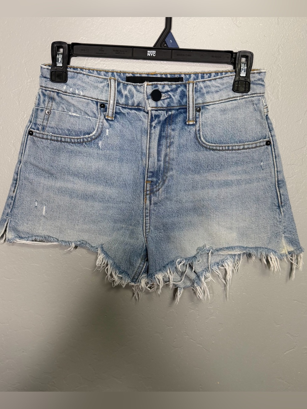 Alexander Wang Women’s Bite High Waist Cut Off Denim Shorts Sz 25